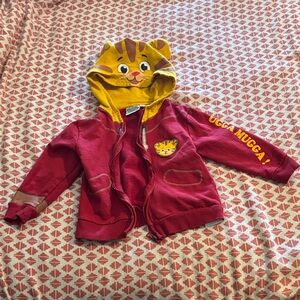 Red and Yellow Daniel Tiger’s Neighborhood Kids' Hoodie 4T